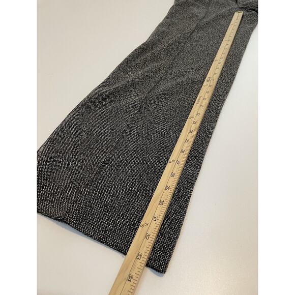 Banana Republic Size 8L Black White Tweed Wide Leg Dress Pants - Picture 6 of 6
